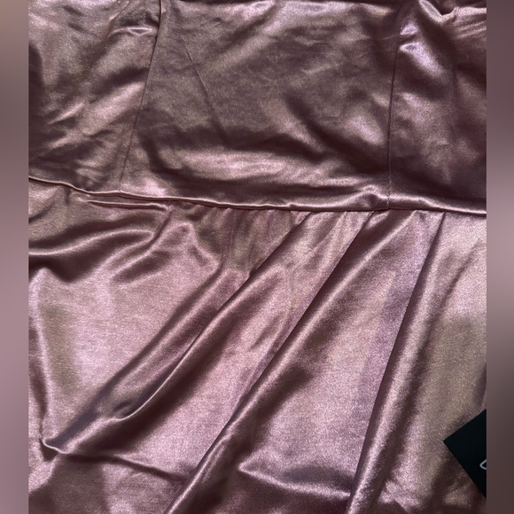 NWT Lulus Forever Your Girl Mauve Satin Bodycon Dress size XL - Picture 7 of 10